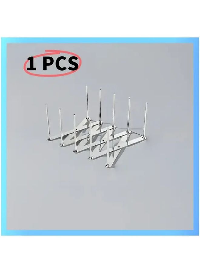 Short Expandable Stainless Steel Kitchen Drying Rack Pot Lid Holder Utensil Organizer - Image 3